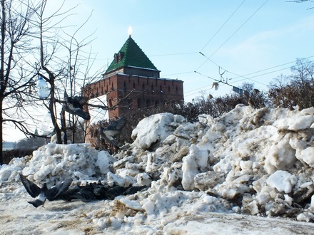 Центр Нижнего Новгорода готов к снегопадам