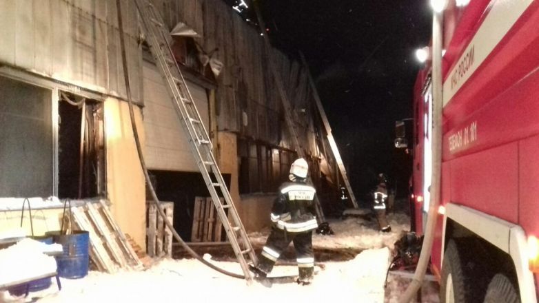 Крупный пожар уничтожил завод в Березовой Пойме - фото 1