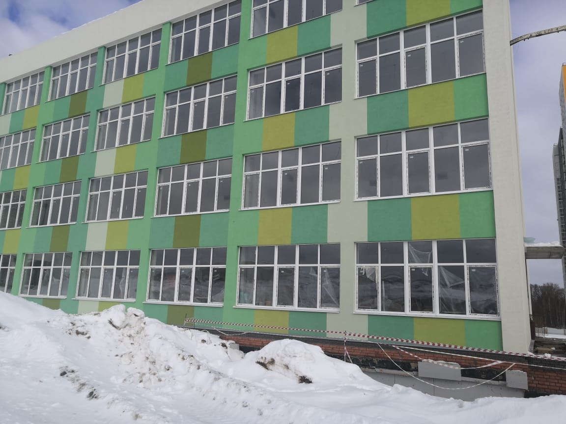 Школа в ЖК «Анкудиновский парк» построена на 60%