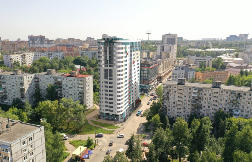 Дом около будущей станции метро достраивают в Нижнем Новгороде  - фото 1