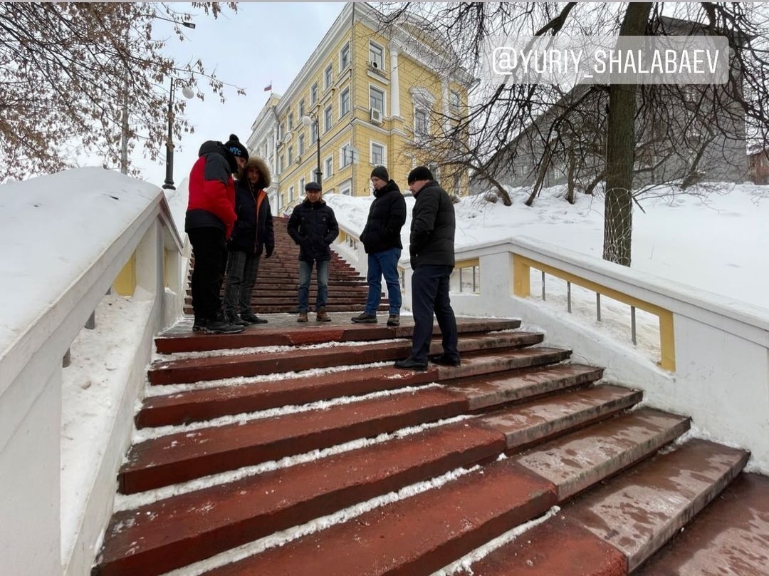 Театральная лестница в Нижнем Новгороде