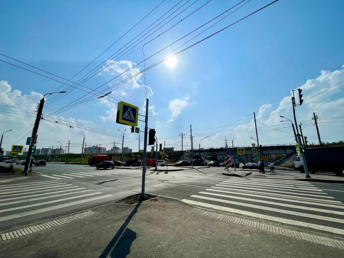 Перекресток улиц Сергея Акимова и Пролетарской реконструировали в Нижнем Новгороде - фото 1
