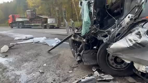 Авария с участием трех грузовиков случилась на трассе в Арзамасском районе - фото 1
