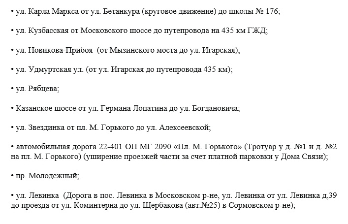 Опубликован список дорог, которые перекроют в Нижнем Новгороде из-за ремонта - фото 6