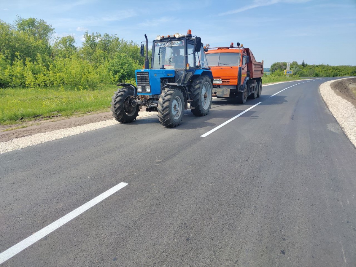 Завершен ремонт участк дороги Пильна-Курмыш в Нижегородской области