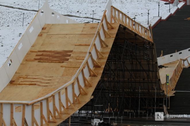 Опубликованы фото с места строительства трассы на Чкаловской лестнице - фото 6