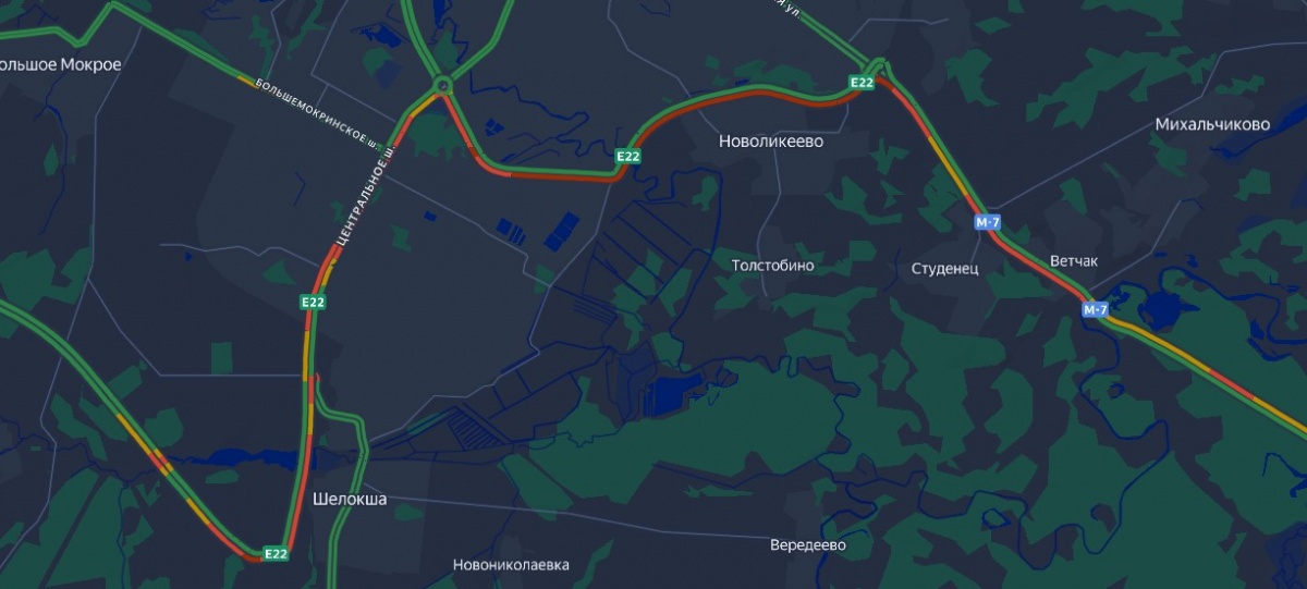Гигантская пробка длиной почти в 12 км сковала трассу в Кстовском районе - фото 1