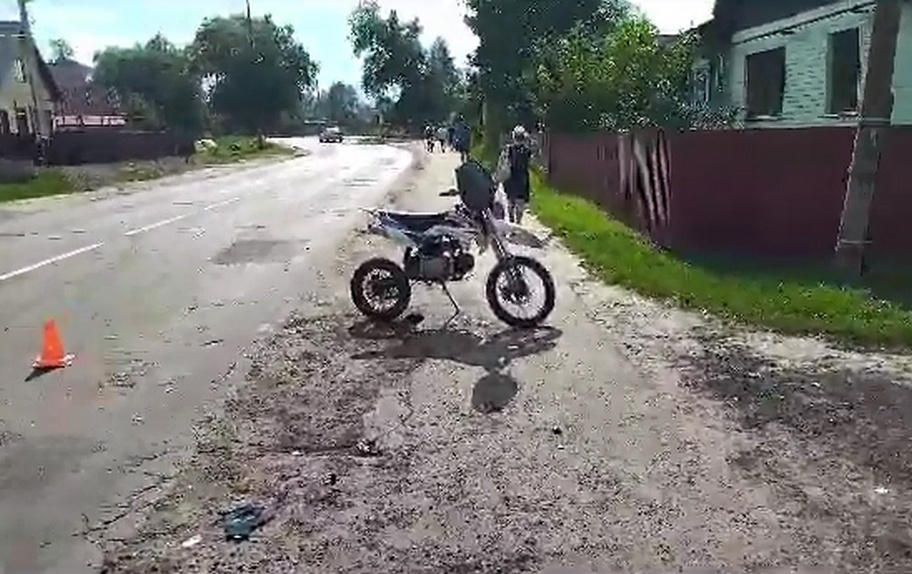 Подросток и взрослый пострадали в Кулебаках от столкновения мотоцикла с мопедом - фото 1