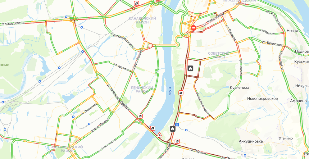 Адские пробки сковали Нижний Новгород вечером 10 апреля - фото 1